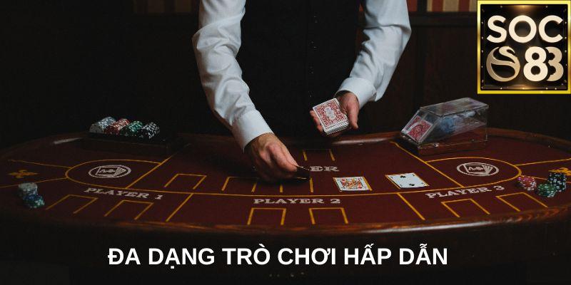 Đa dạng trò chơi cho người chơi